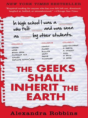 cover image of The Geeks Shall Inherit the Earth